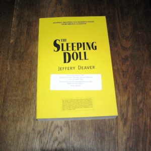 JEFFERY DEAVER Sleeping Doll Unc. Proof SIGNED