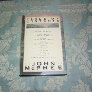 JOHN McPHEE Table of Contents 1st SIGNED