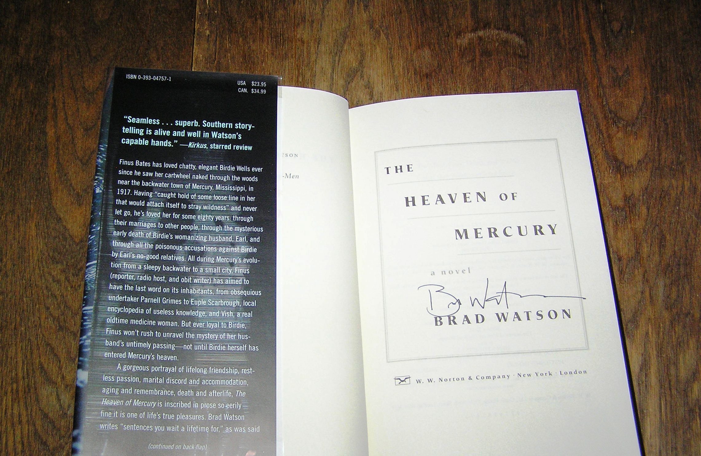 BRAD WATSON Heaven of Mercury 1st SIGNED - Image 2