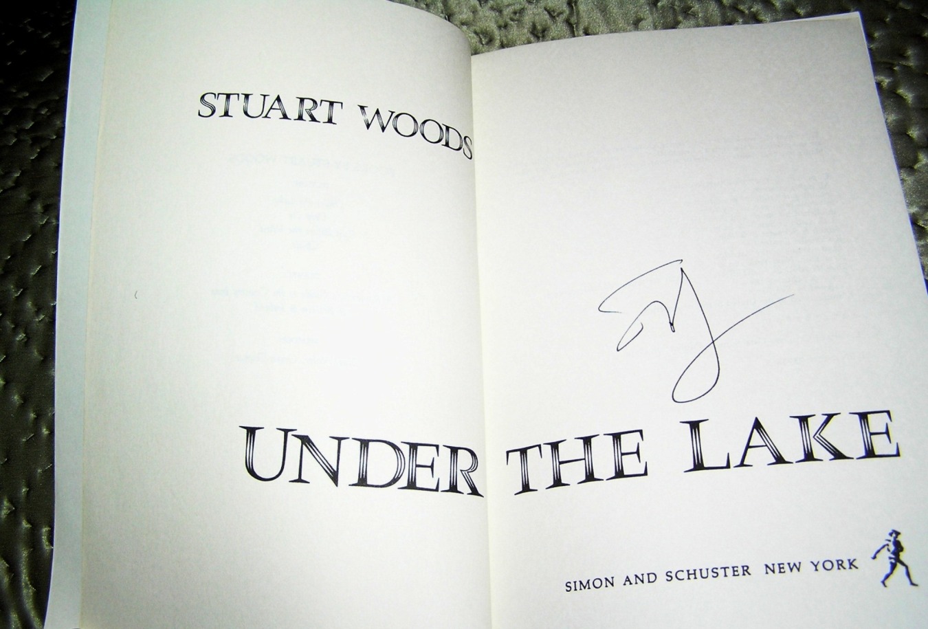 STUART WOODS Under the Lake ARC SIGNED - Image 2
