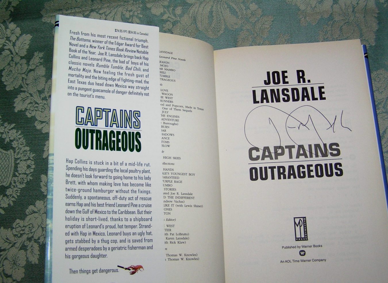 JOE R. LANSDALE Captains Outrageous SIGNED - Image 2