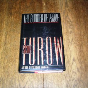 SCOTT TUROW Burden of Proof 1st SIGNED
