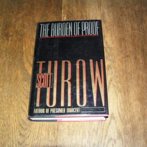 SCOTT TUROW Burden of Proof 1st SIGNED