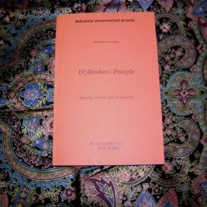 ANDREW CRUMEY D'Alembert's Principle 1st Ed.
