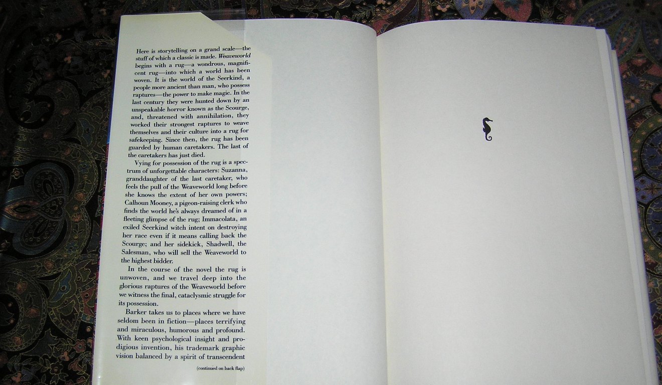 CLIVE BARKER Weave World 1st Ed. - Image 3