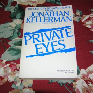 JONATHAN KELLERMAN  Private Eyes  1st  ARC