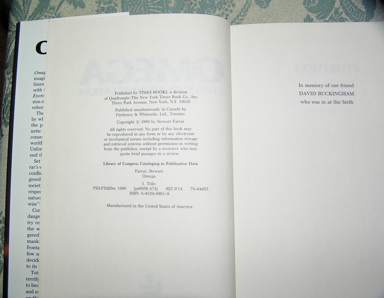 STEWART FARRAR Omega 1st Ed. - Image 3