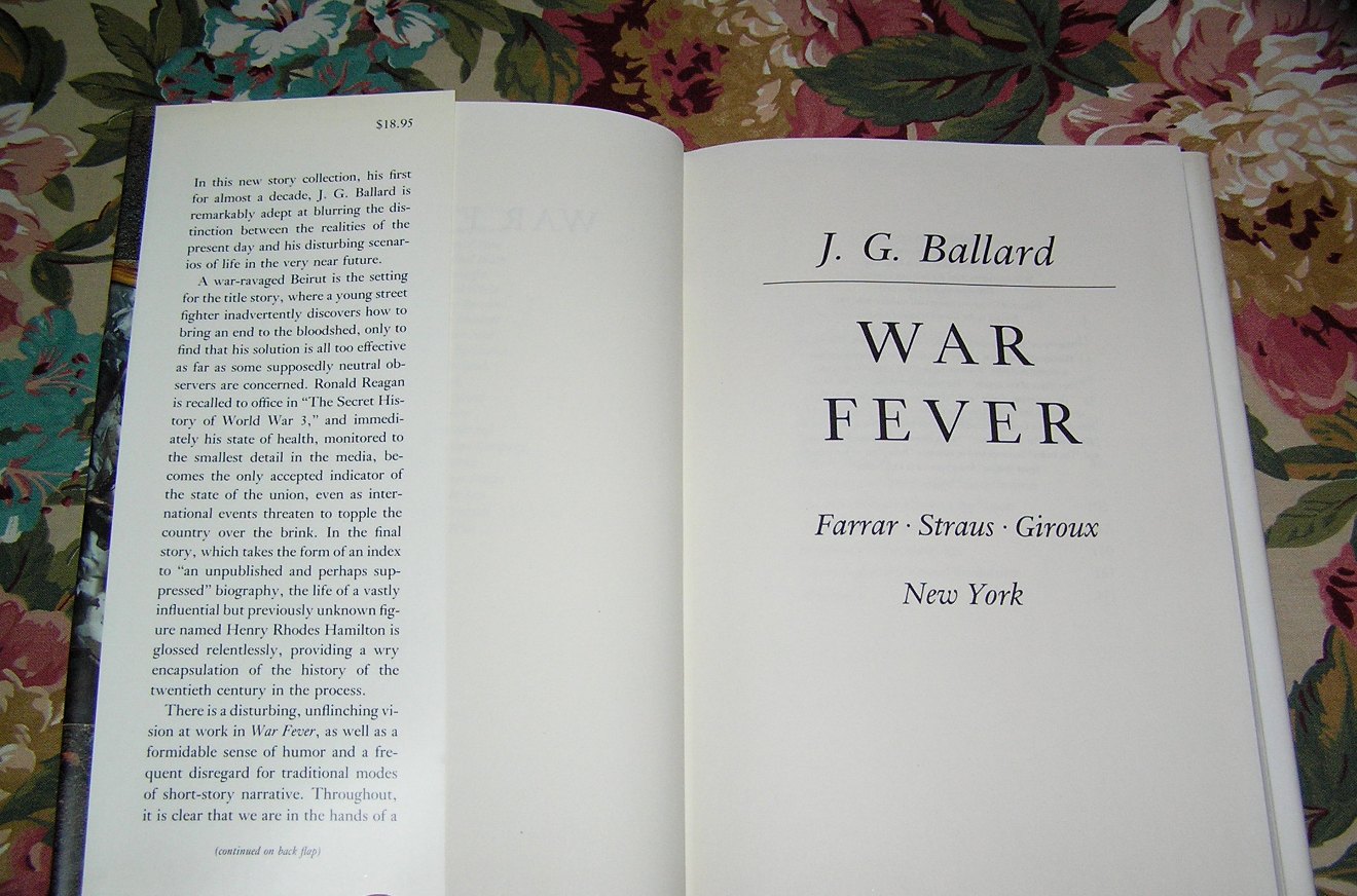 J.G. BALLARD War Fever 1st Ed. - Image 2